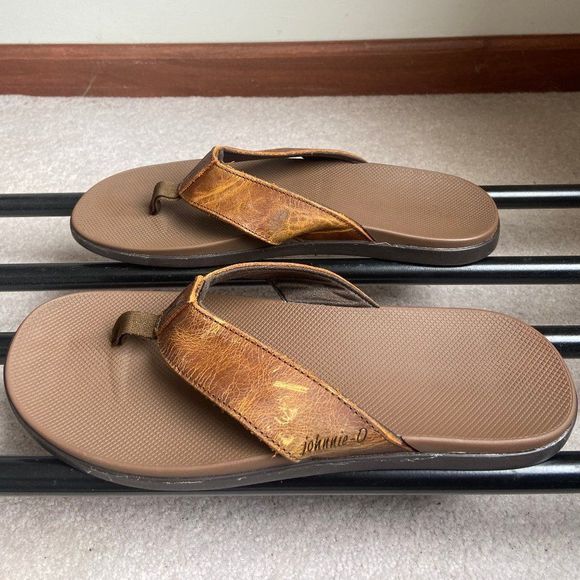 JOHNNIE O Men Dockside Leather Sandals - NEW NWOB main image 4